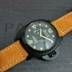 Best Quality Replica Panerai Luminor 1950 Marina Black Face Brown Strap Watch 